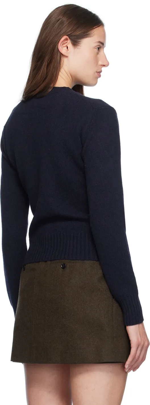 Ami Long Sleeved Crewneck Knitted Jumper