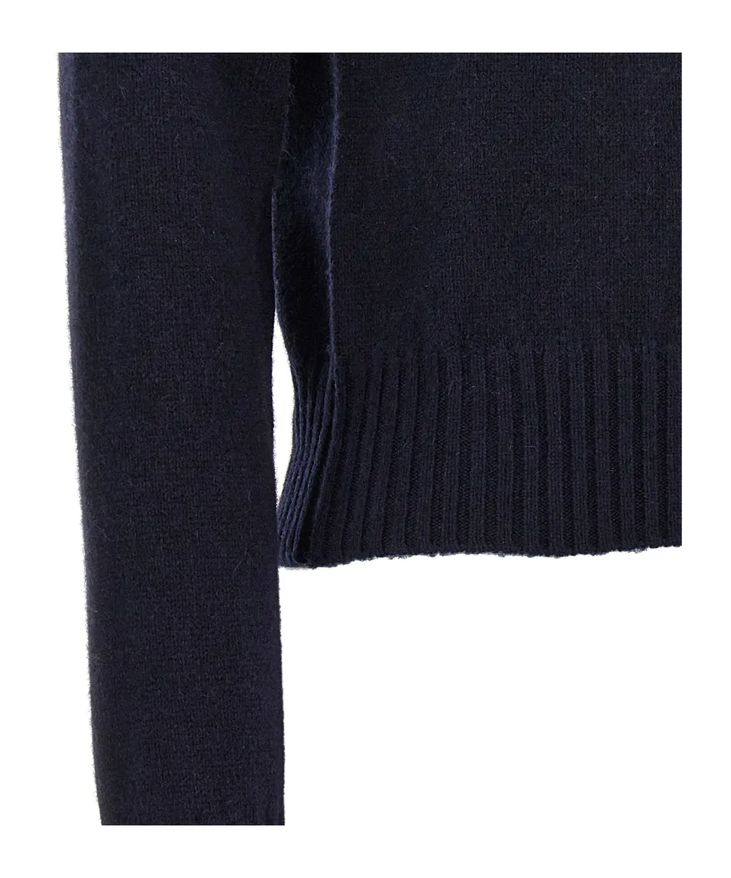 Ami Long Sleeved Crewneck Knitted Jumper