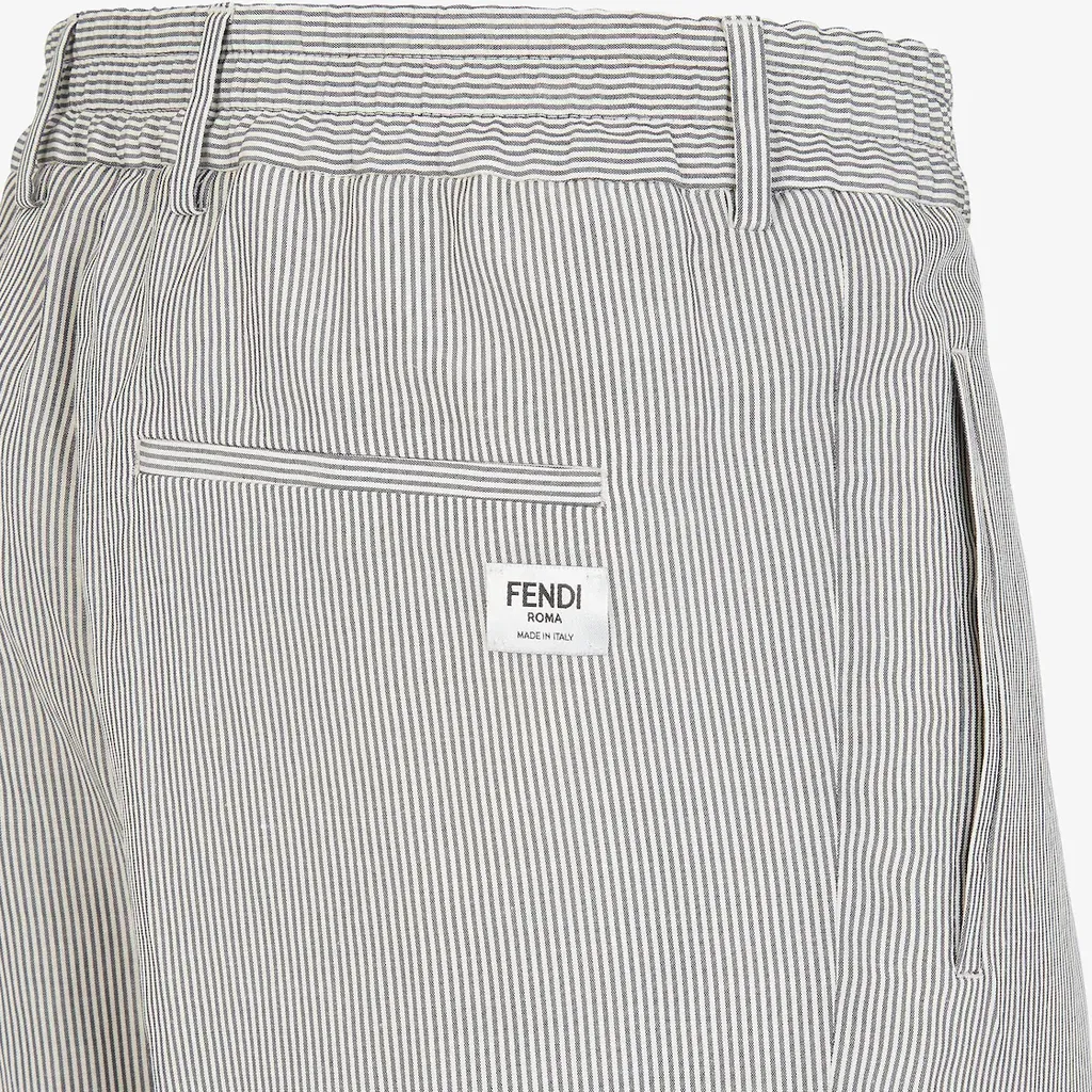 Fendi Pinstripe Pleated Pants