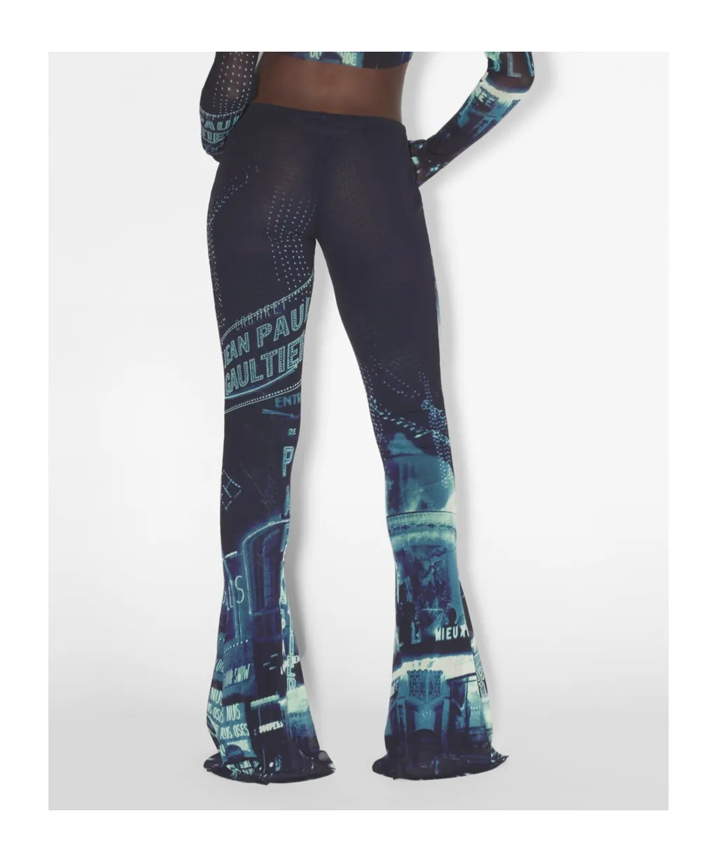 Pigalle-Print Flared Trousers