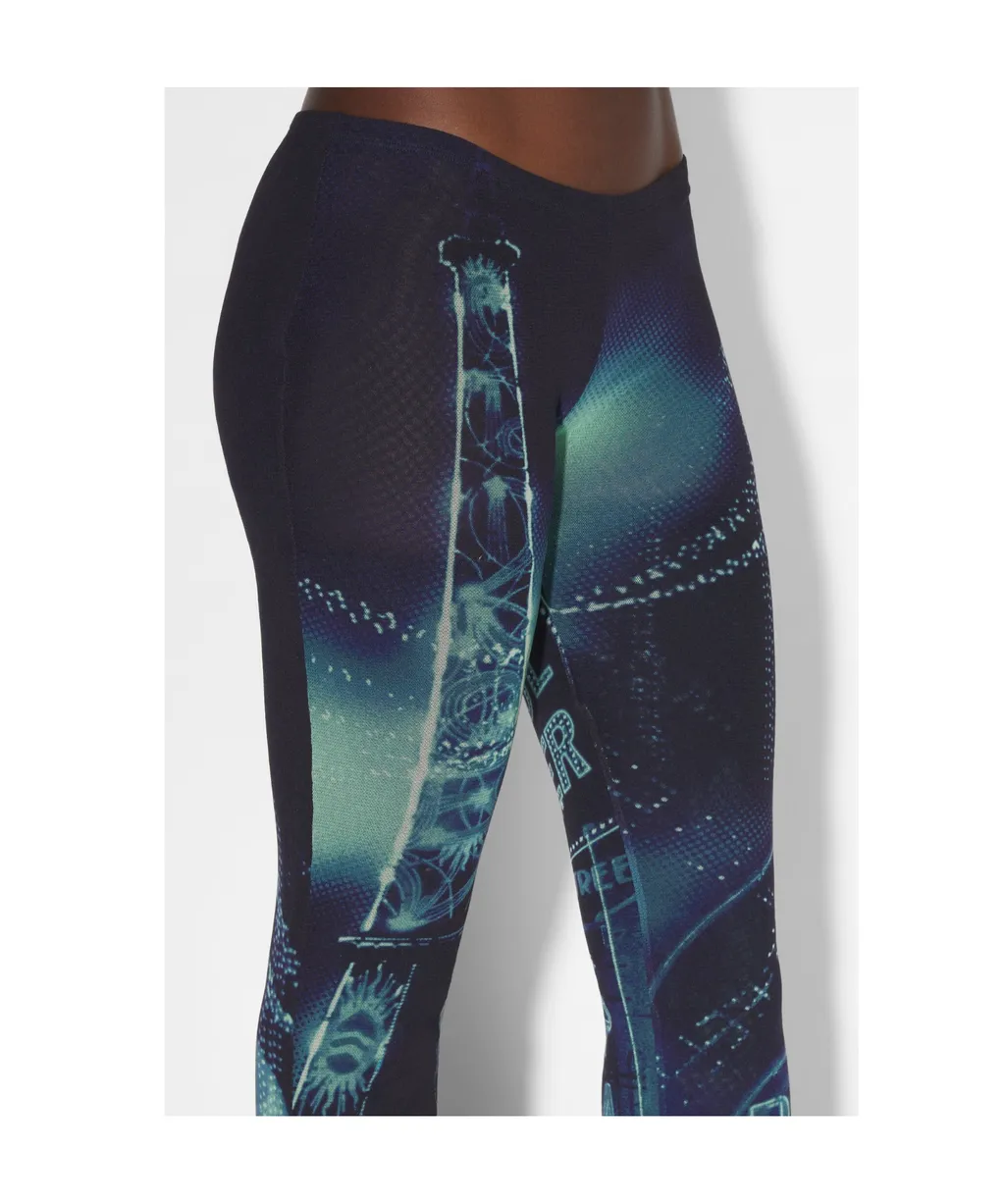 Pigalle-Print Flared Trousers