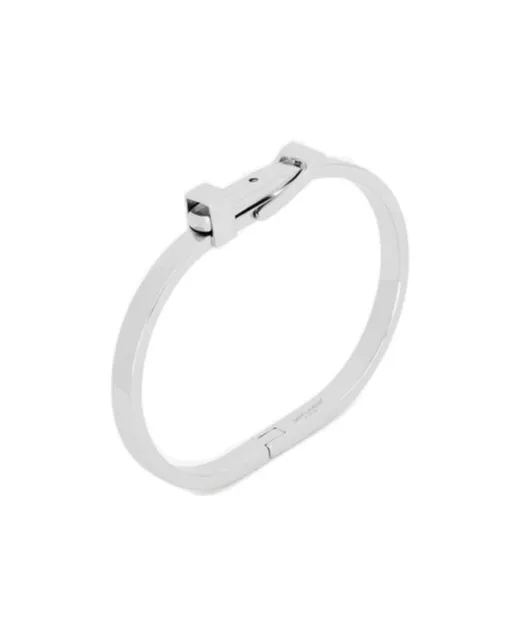 Saint Laurent Logo Engraved Buckle Bracelet