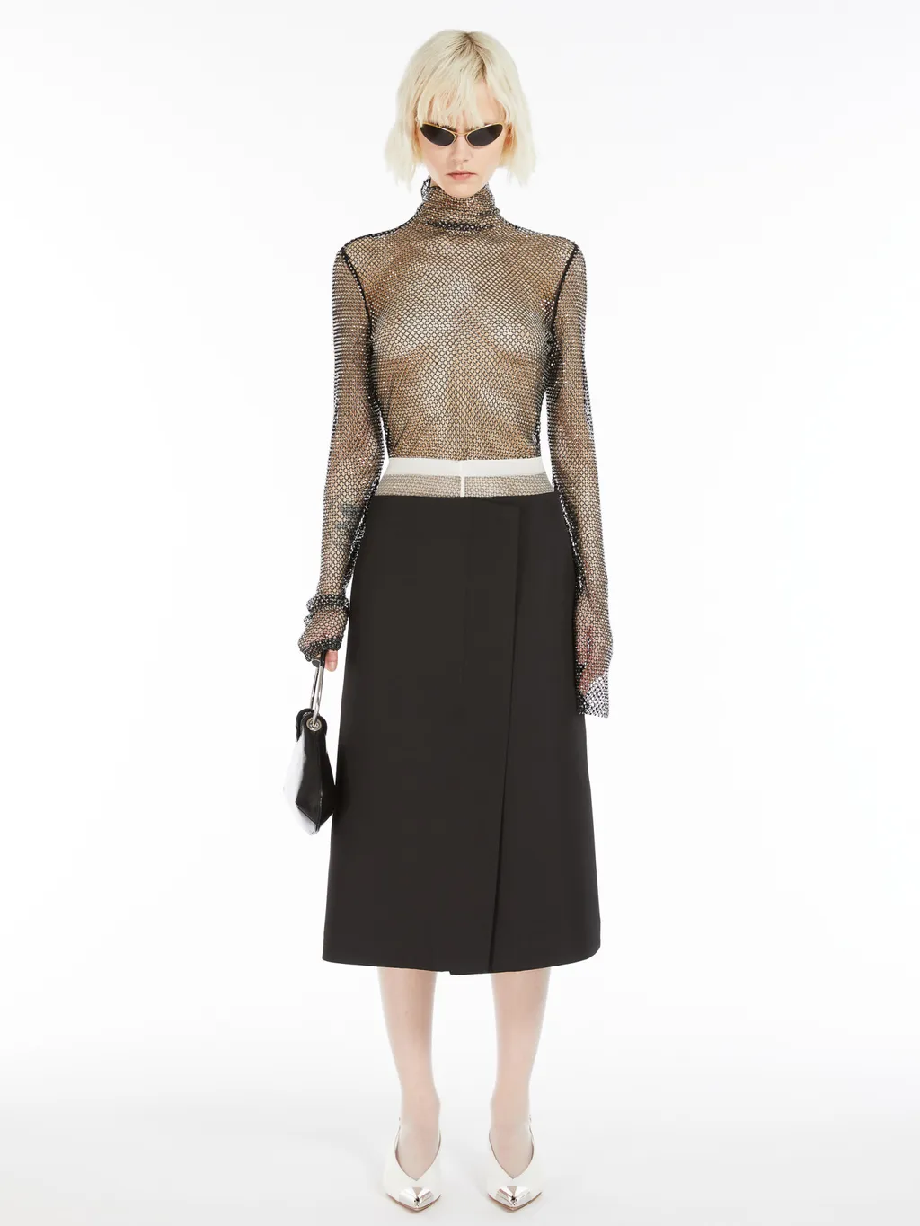 Sportmax Low-Rise Wrap A-Line Skirt