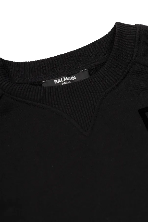 Balmain Kids Logo Printed Crewneck Sweatshirt