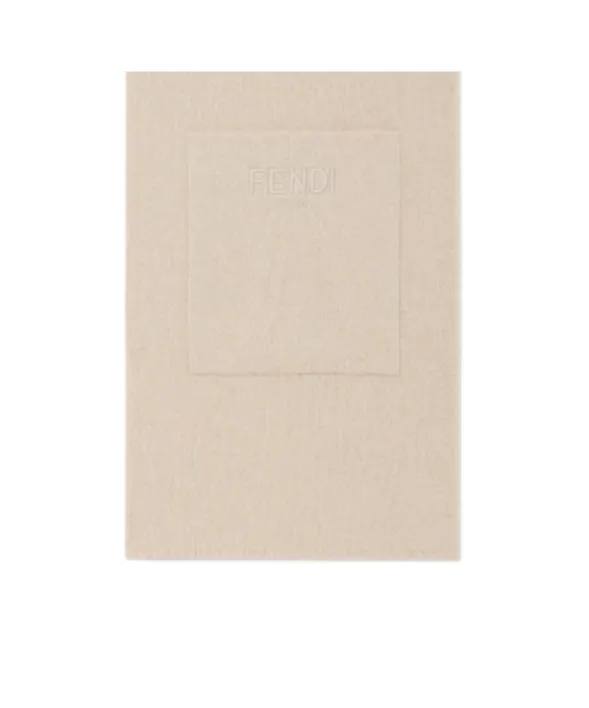 Beige Reversible Wool Junior Scarf