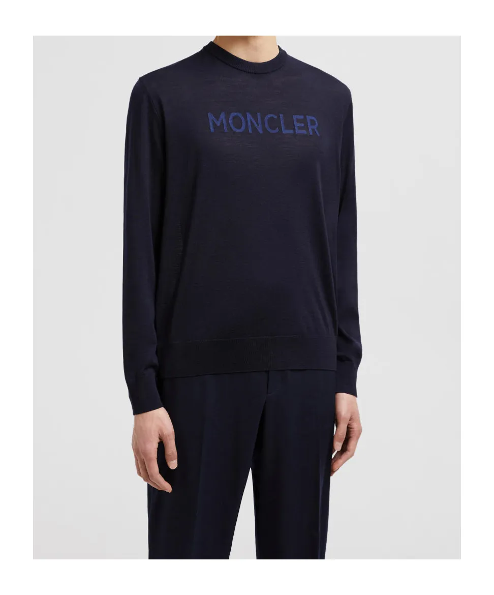 Moncler Logo Patch Knitted Jumper