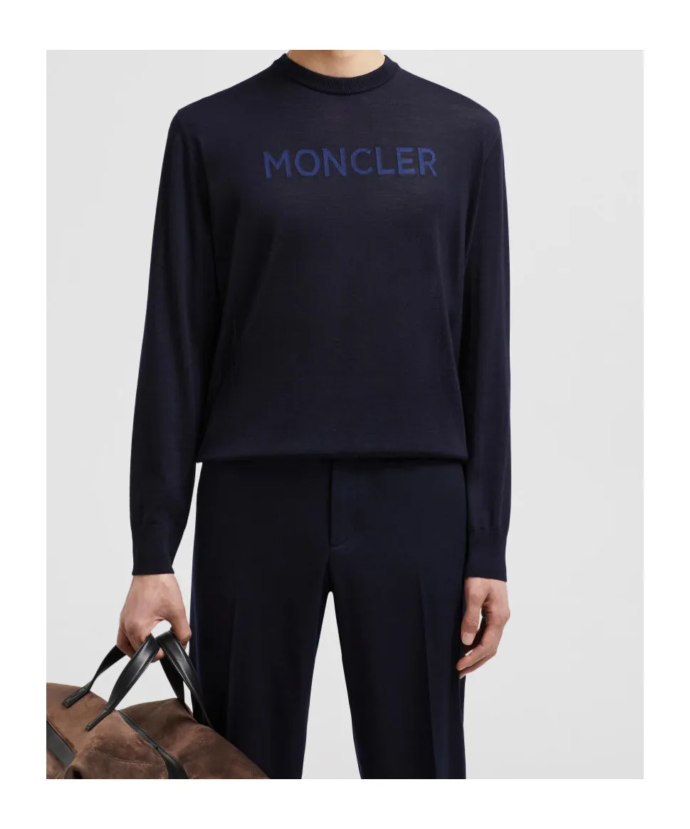 Moncler Logo Patch Knitted Jumper