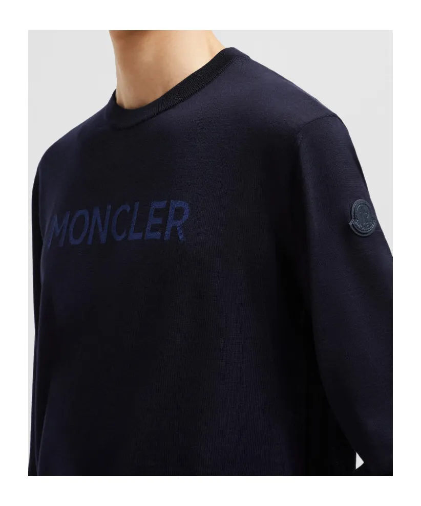 Moncler Logo Patch Knitted Jumper