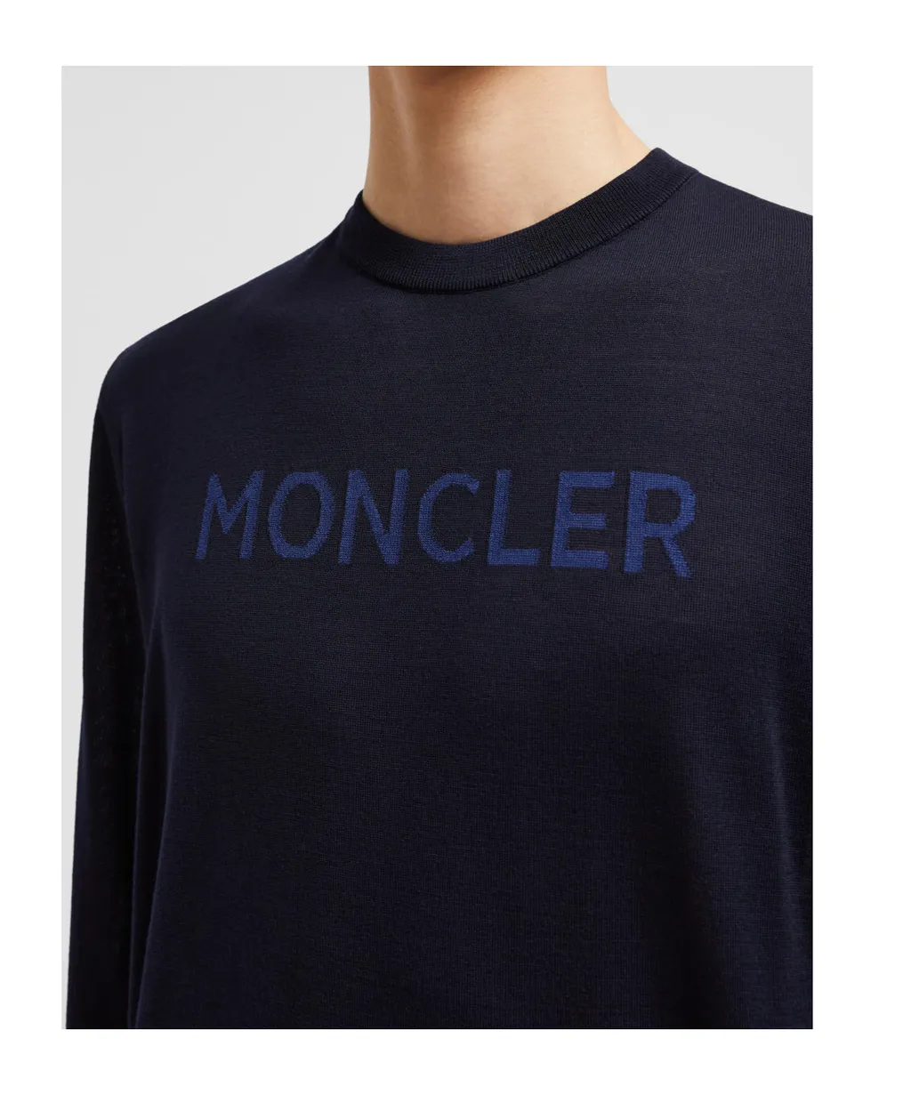 Moncler Logo Patch Knitted Jumper