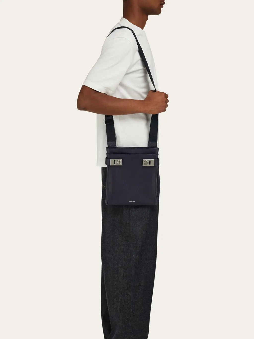Logo Pattern Shoulder Bag