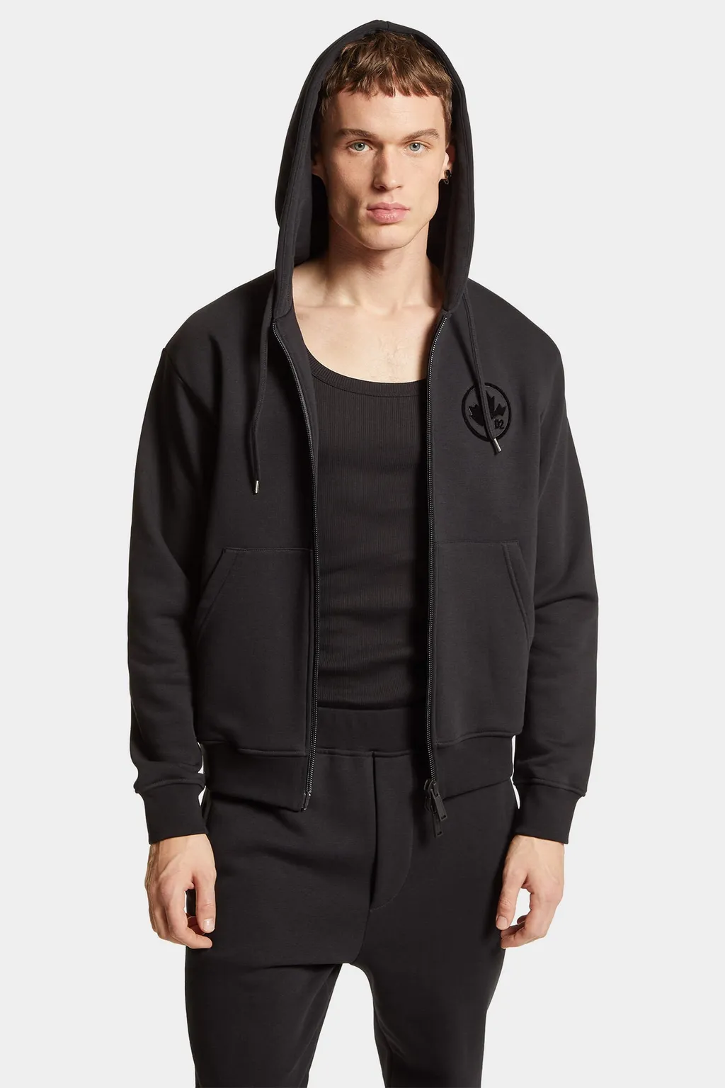 Dsquared2 Maple Leaf Cool Fit Zipped Hoodie