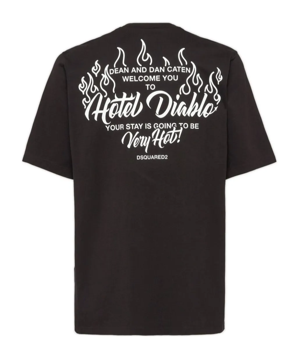 Dsquared2 Logo Printed Crewneck T-Shirt