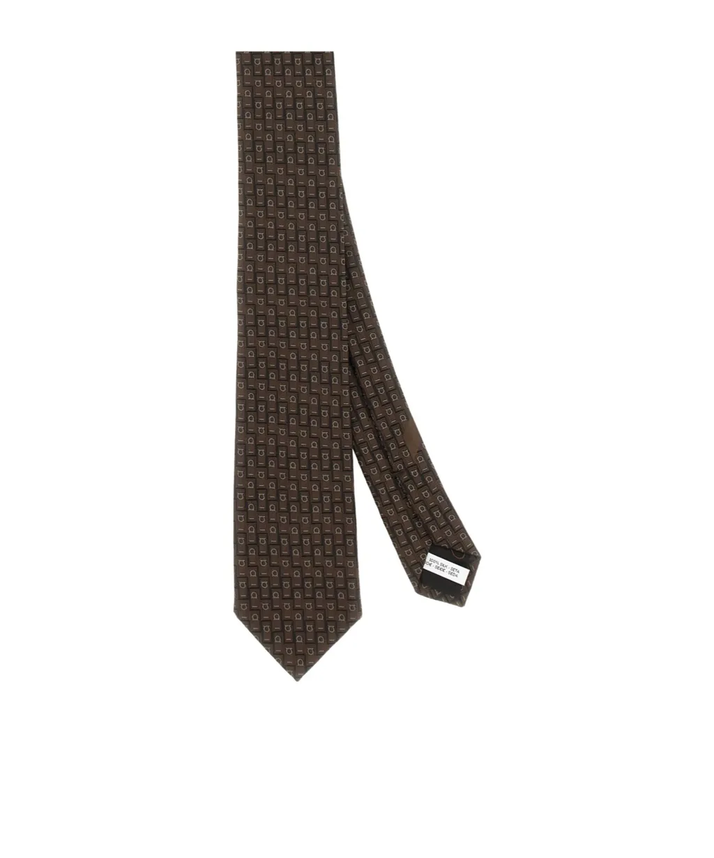 Salvatore Ferragamo Monogram Jacquard Tie