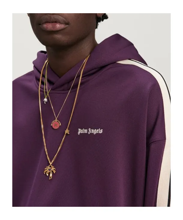 Palm Angels Logo Embroidered Hoodie