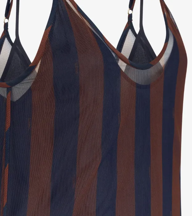 Fendi Pequin Tulle Dress