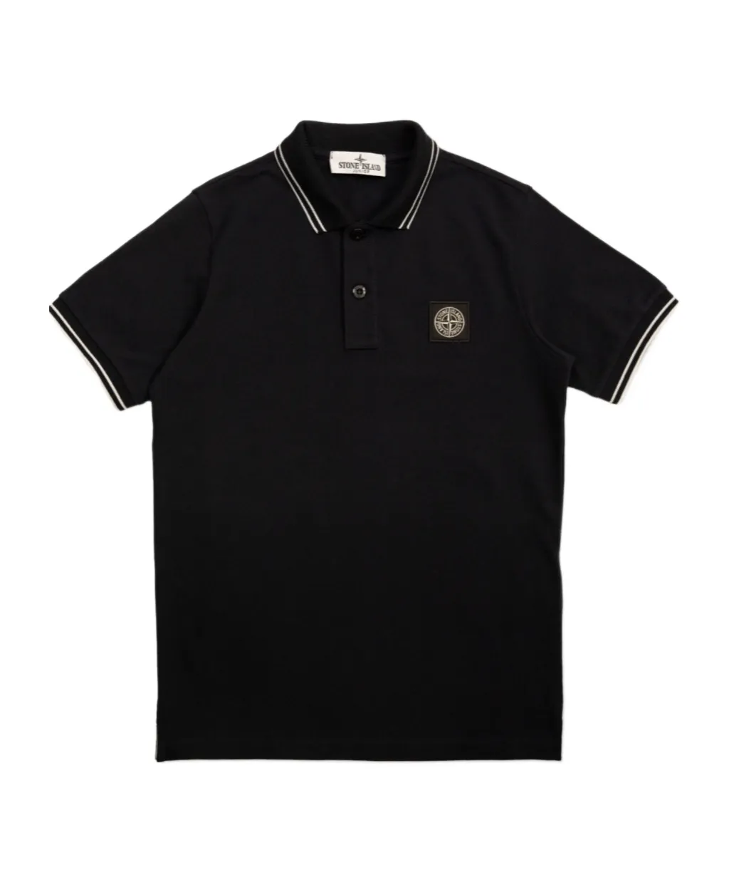 Stone Island Junior Compass-Patch Short Sleeved Polo Shirt