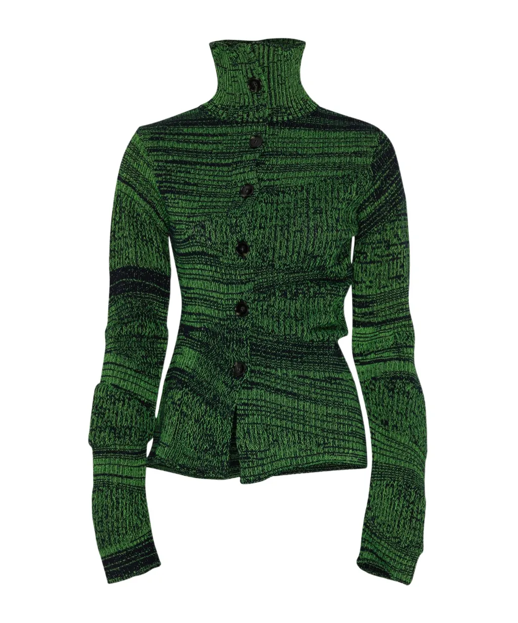 Twisted Effect Cardigan Sweater