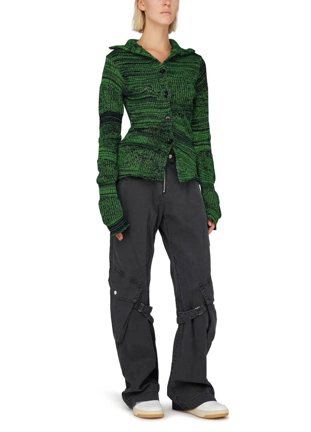 Twisted Effect Cardigan Sweater