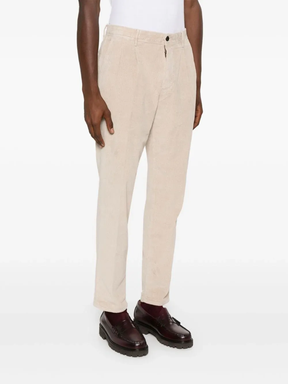 Tapered-Leg Corduroy Trousers