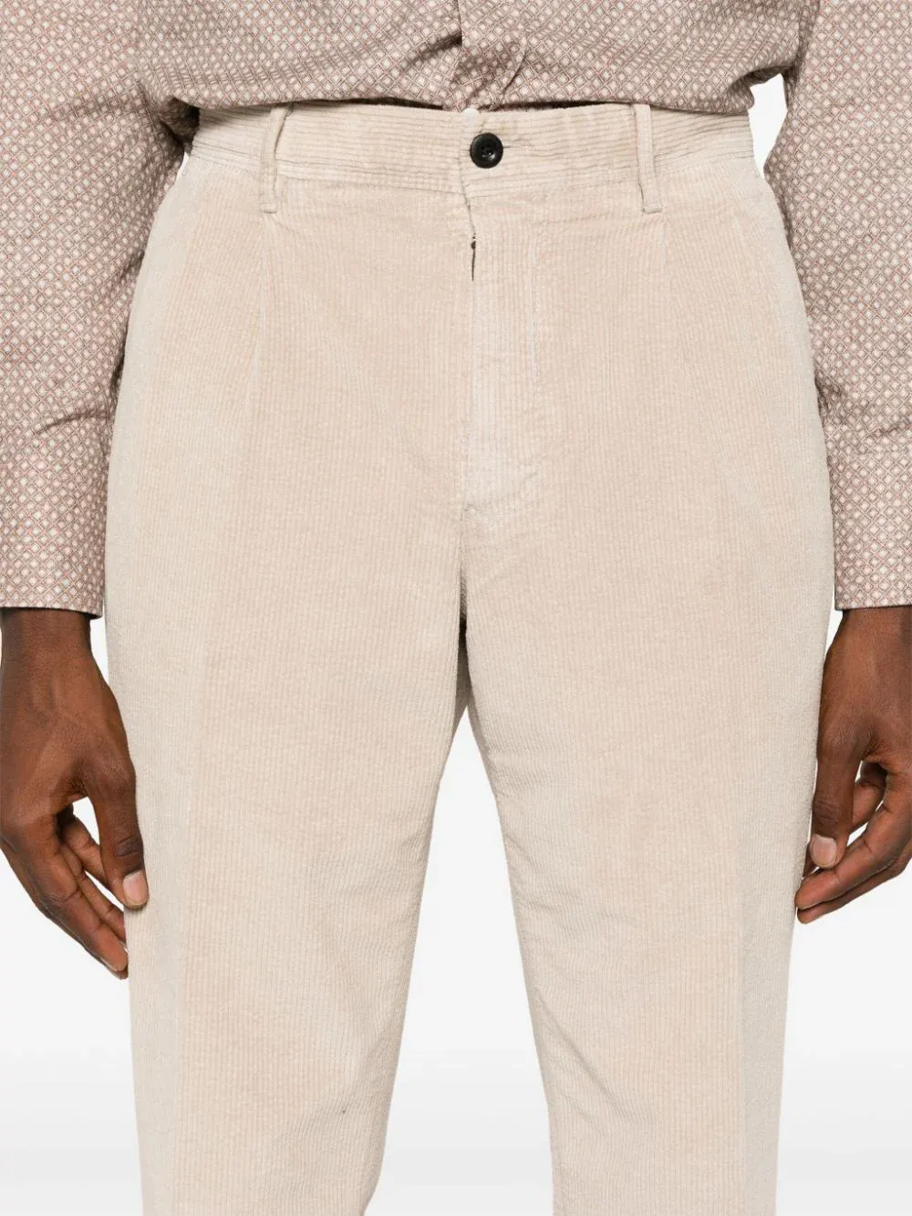 Tapered-Leg Corduroy Trousers