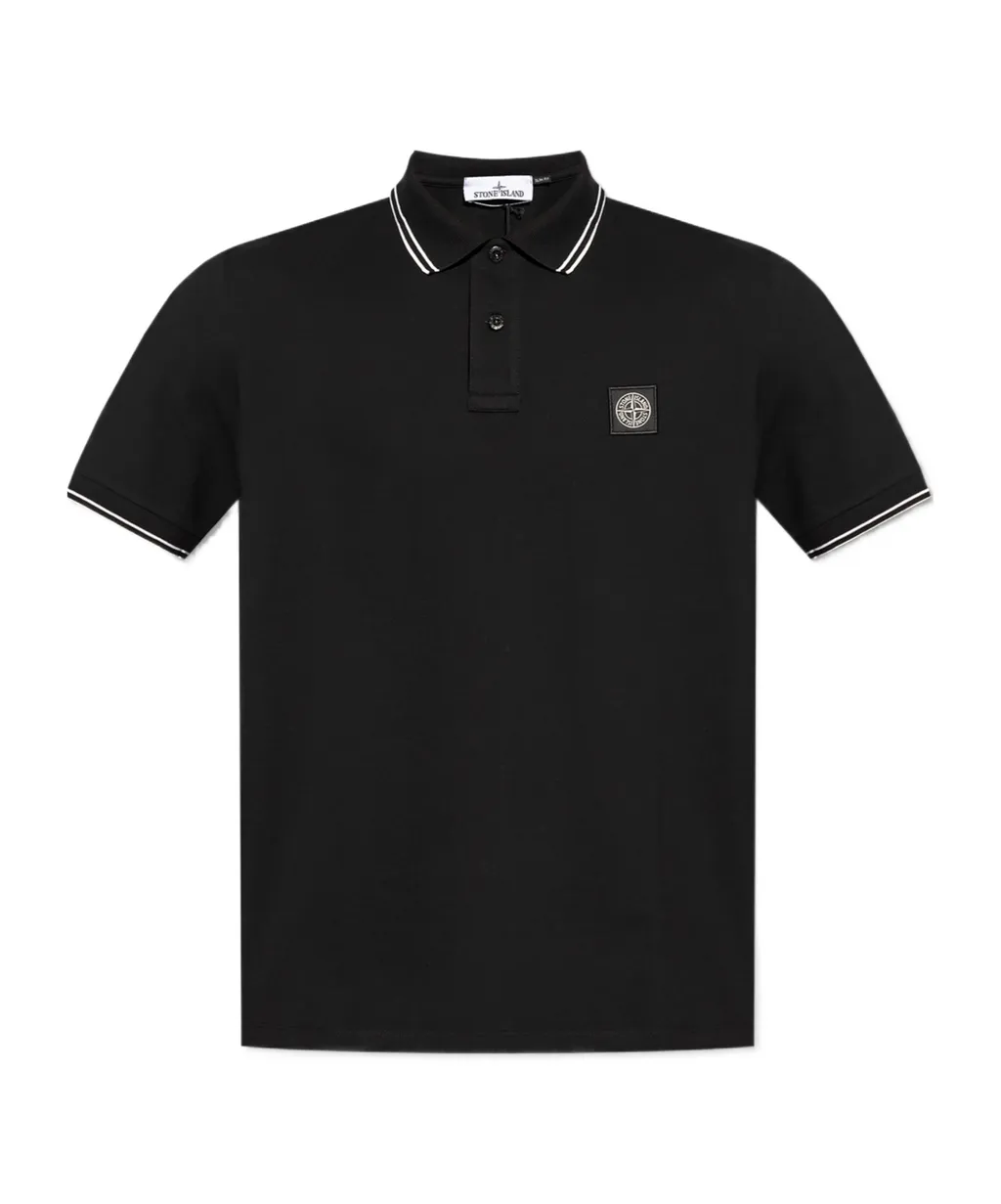 Stone Island Logo Patch Polo Shirt