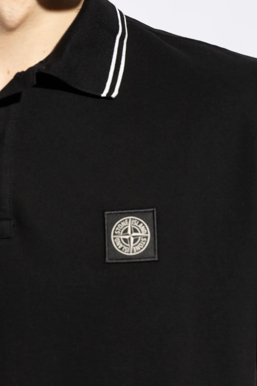 Stone Island Logo Patch Polo Shirt