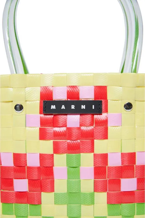 Marni Kids Logo-Patch Woven-Designed Tote Bag
