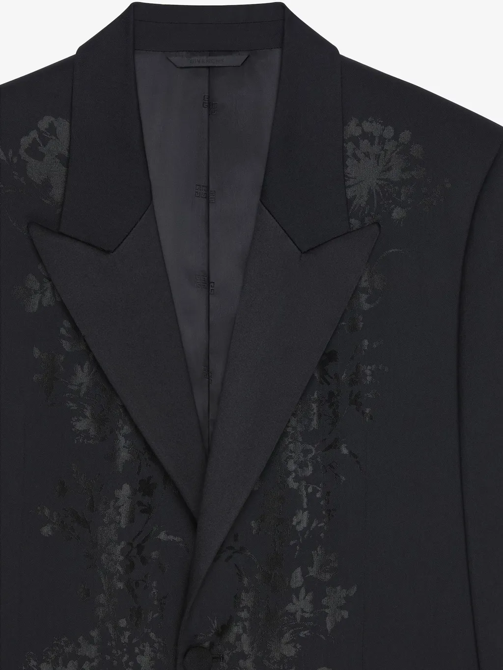 Slim Fit Jacket In Floral Jacquard