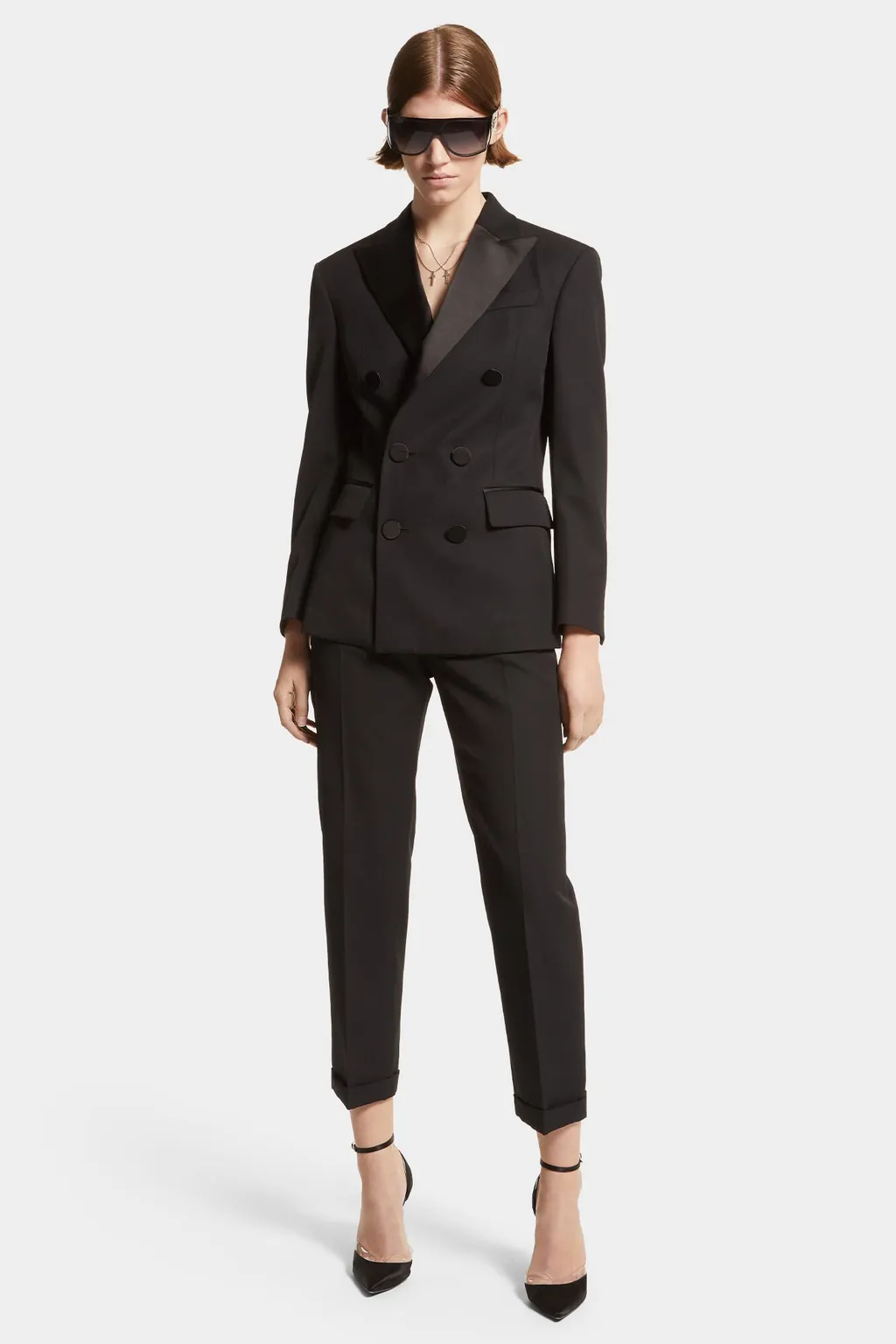 Dsquared2 Boston Double-Breasted Satin Suit