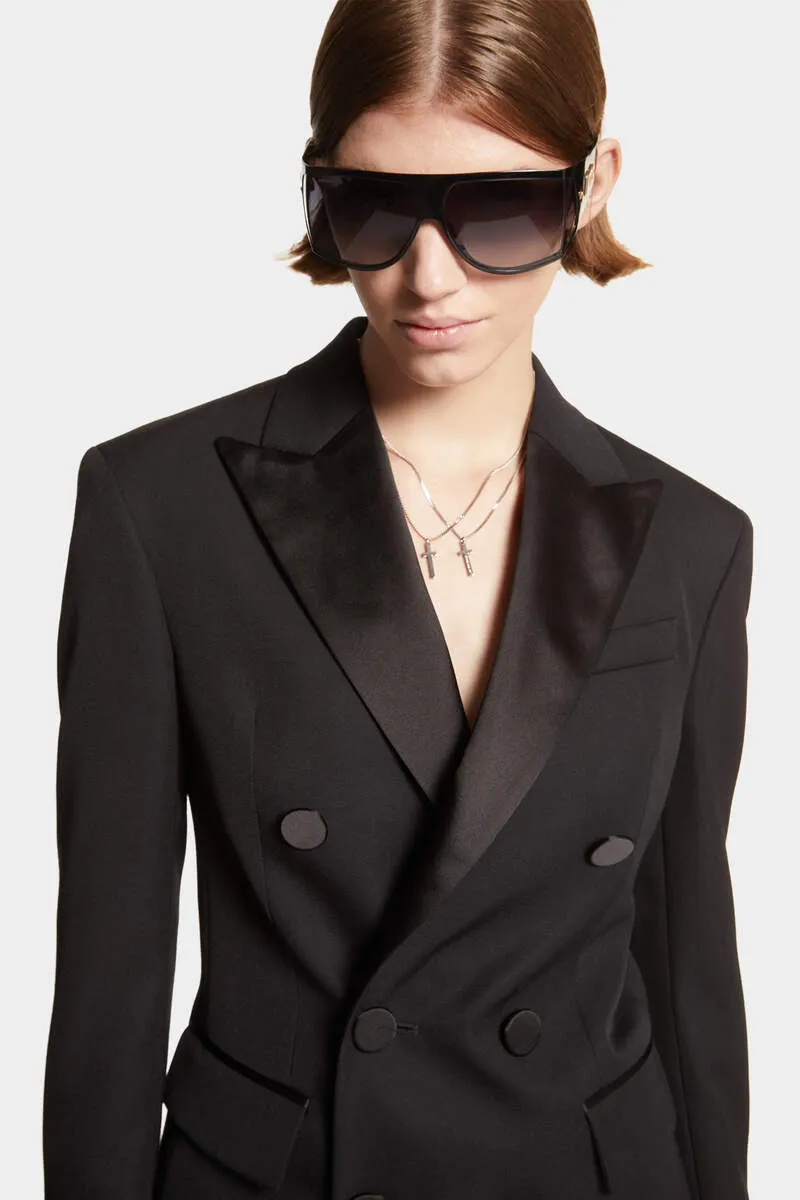 Dsquared2 Boston Double-Breasted Satin Suit