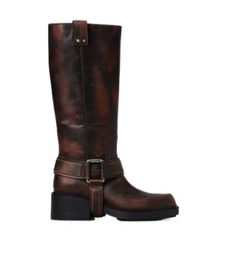 Saddle Calf-Length Boots