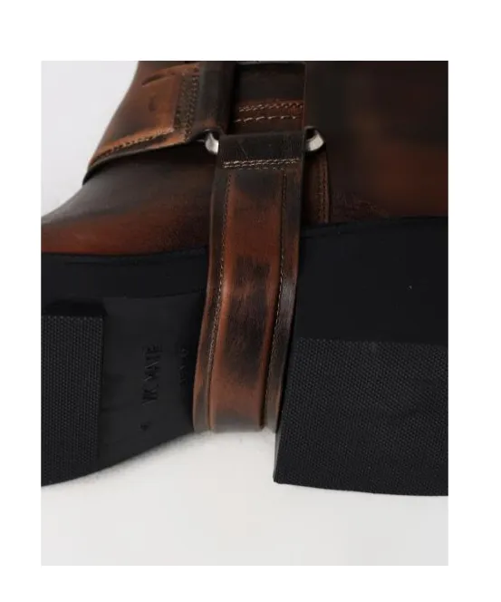 Saddle Calf-Length Boots