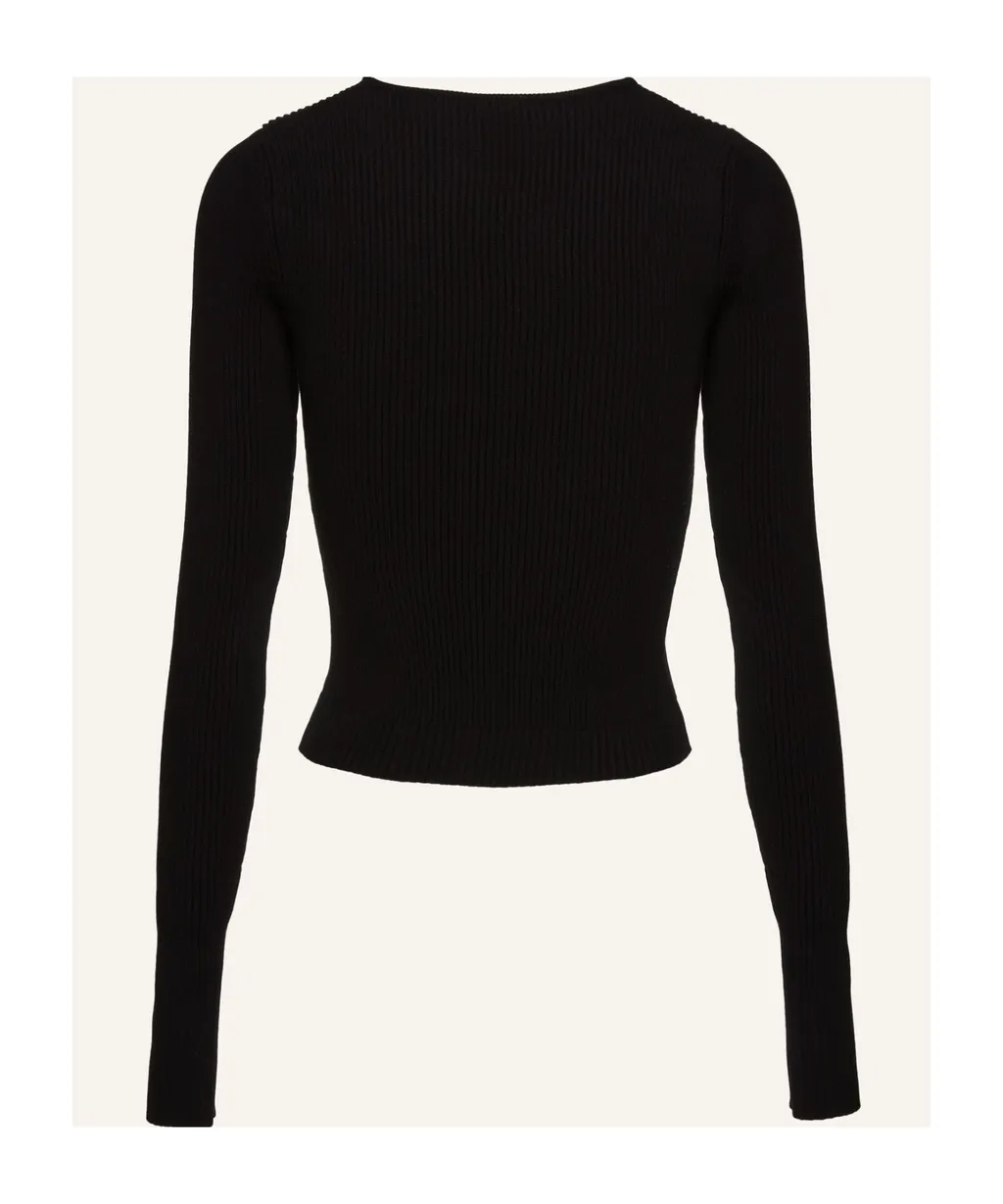 Magda Butrym Sculpted Rib Knitted Top