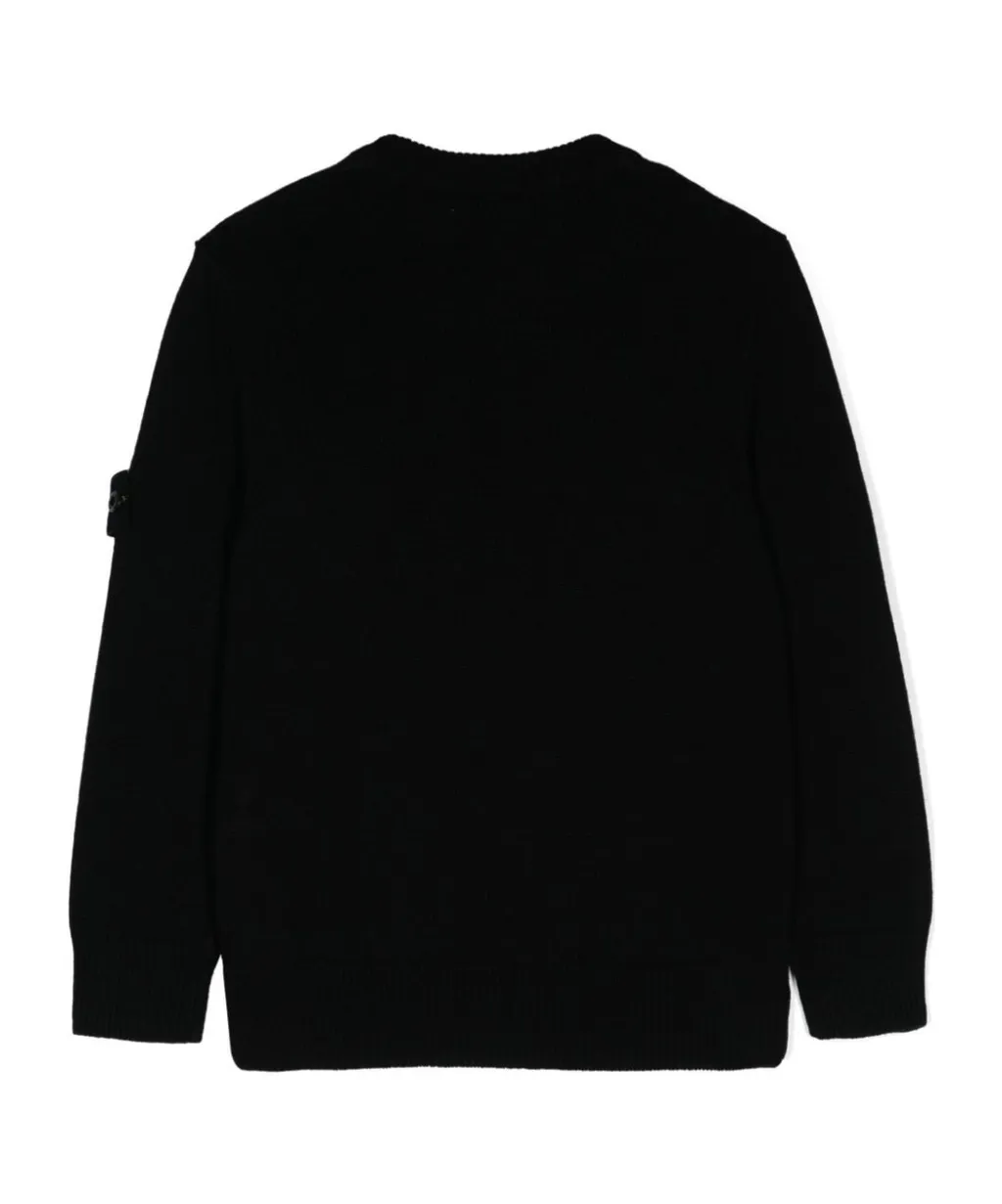 Stone Island Junior Compass Badge Crewneck Jumper