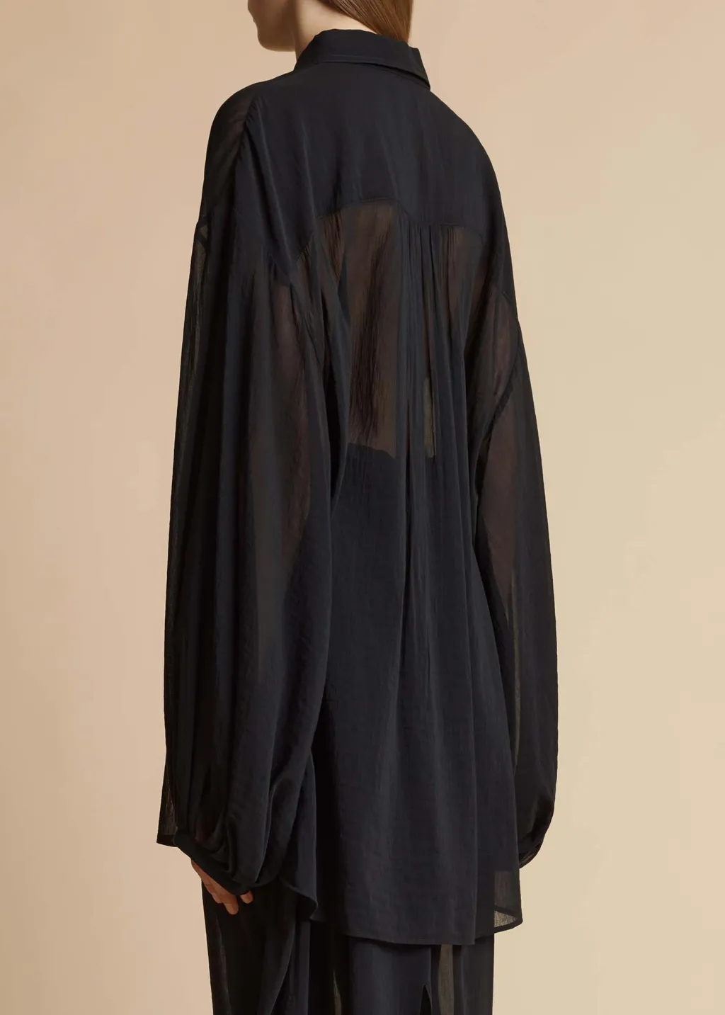 Khaite Long-Sleeved Sheer Top