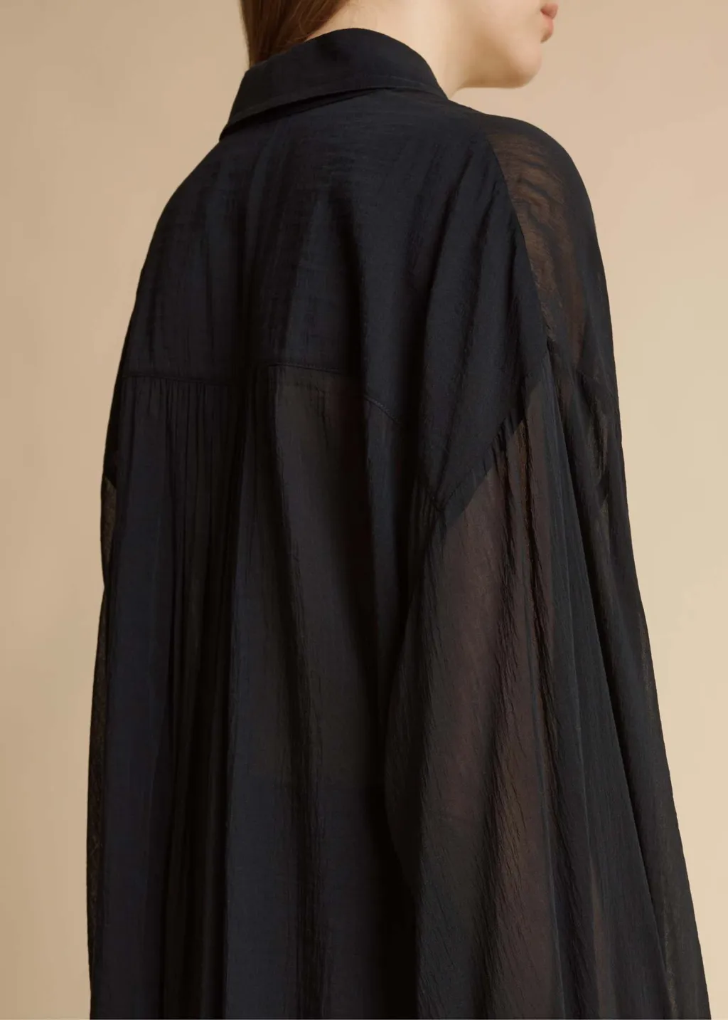 Khaite Long-Sleeved Sheer Top