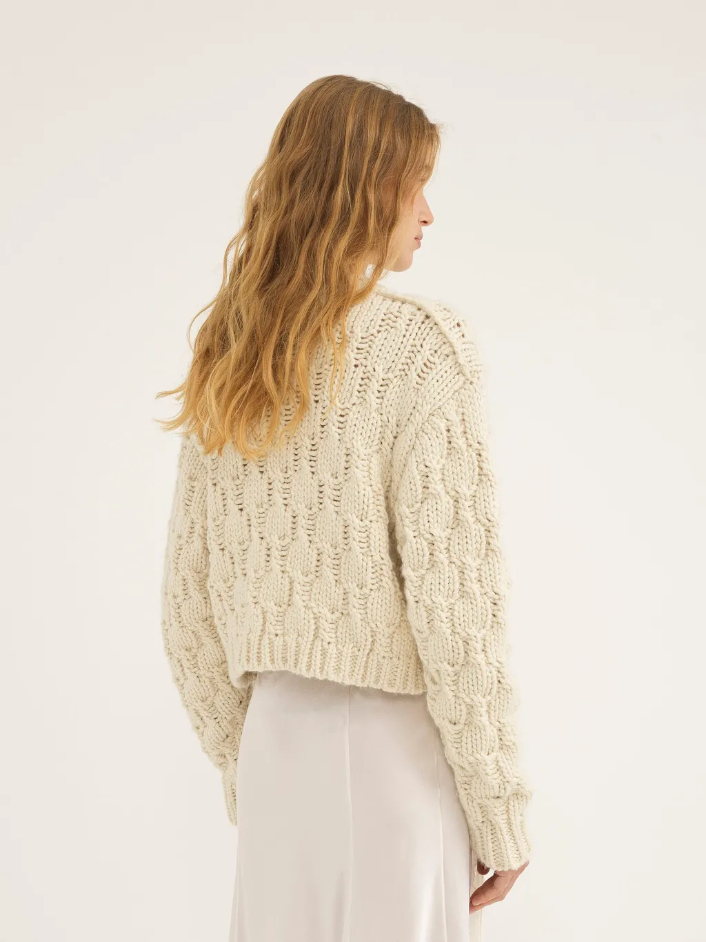 Chloé Cropped Intarsia Knitted Jumper