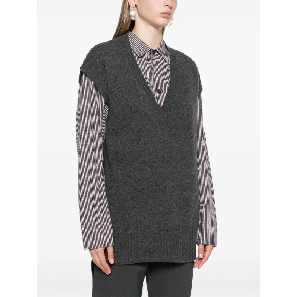 Pinko V-Neck Knitted Vest
