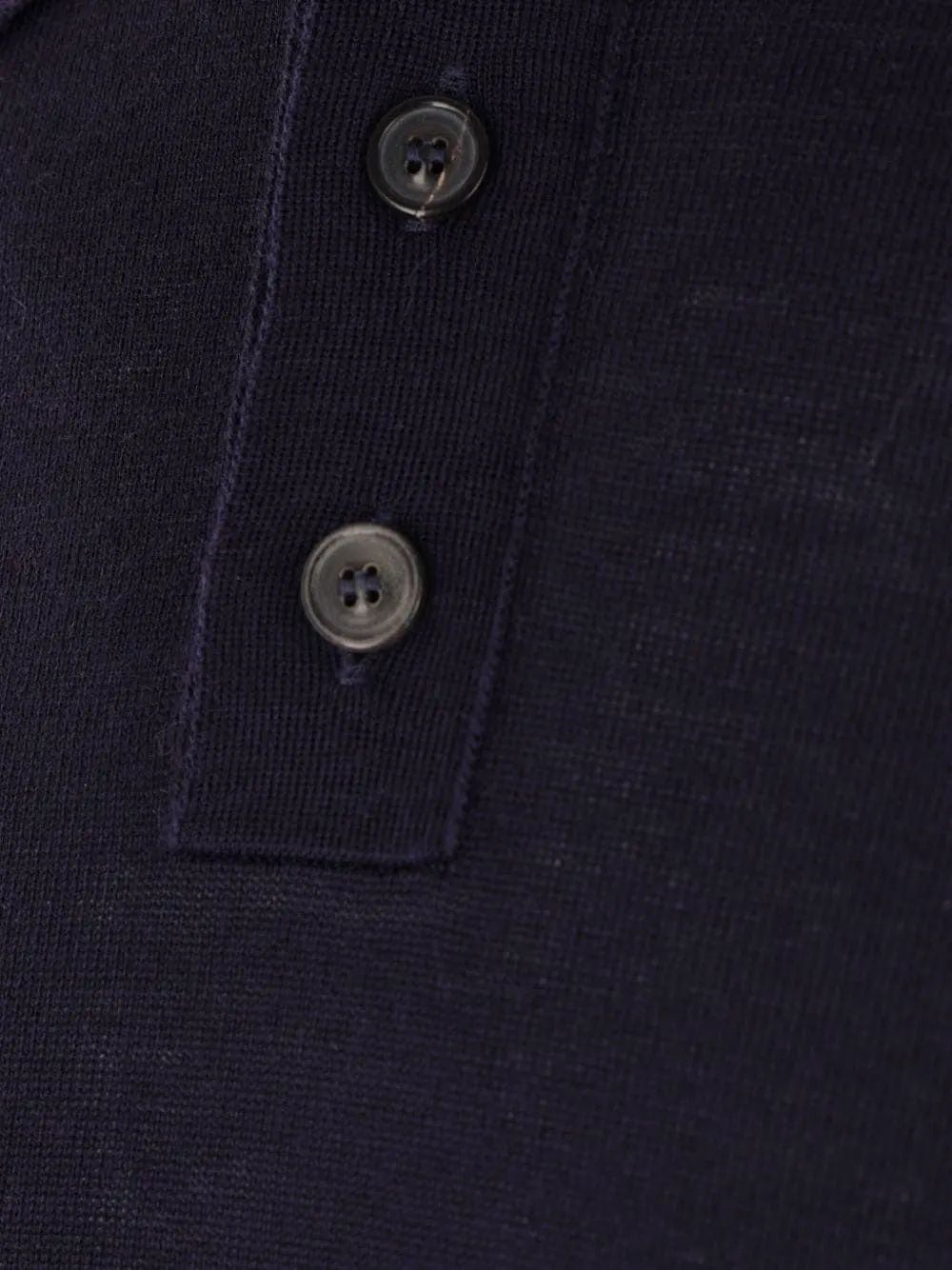 Maison Margiela Long-Sleeved Knitted Polo Shirt