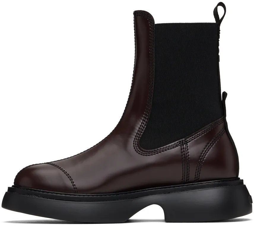Ganni Chelsea Boots With Logo