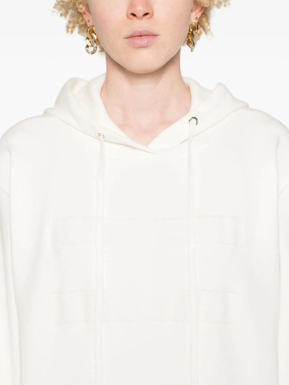Elisabetta Franchi Logo Embroidered Sweatshirt Dress