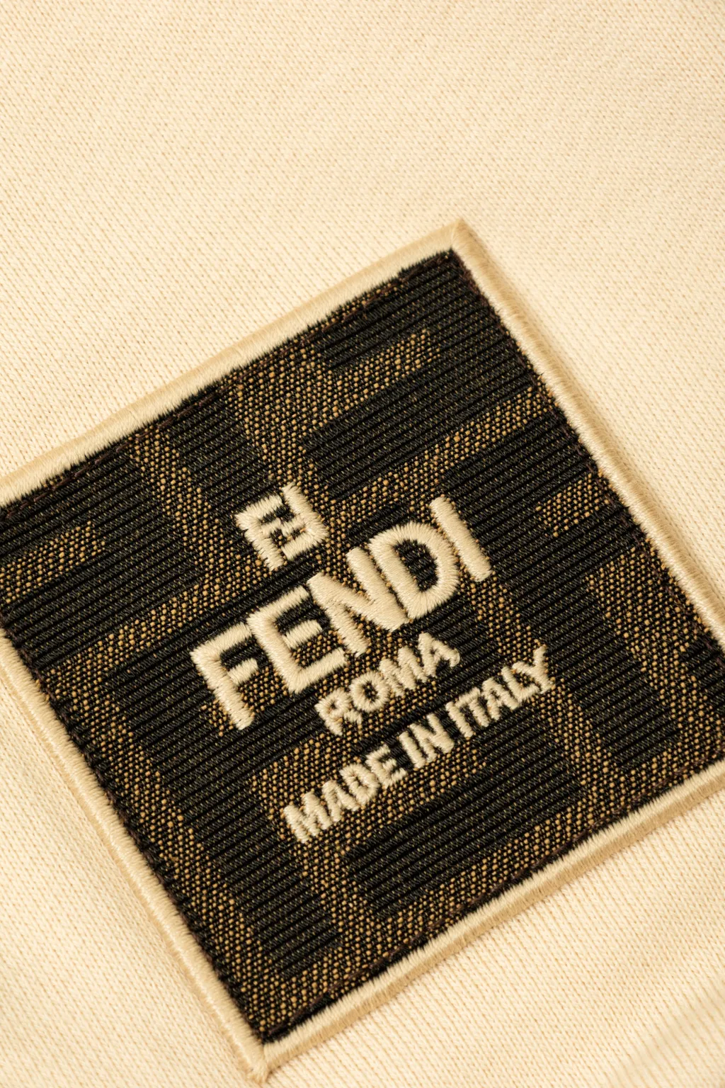 Fendi Kids Logo-Patch Long Sleeved Zipped Hoodie