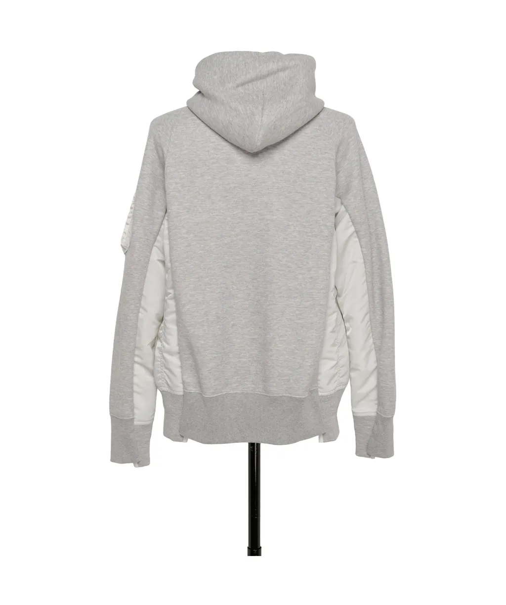 Sacai Panelled Zip-Up Hoodie