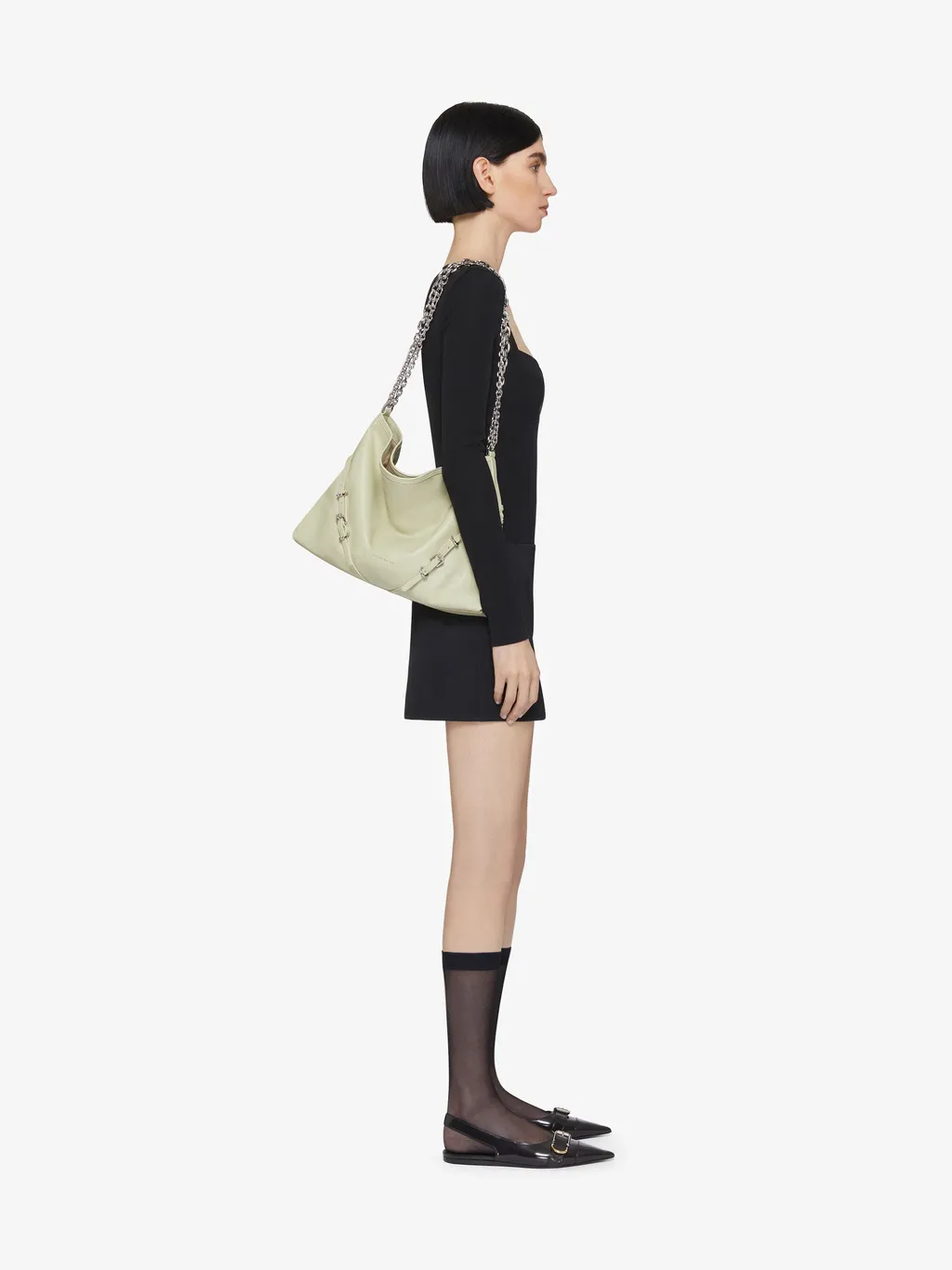 Medium Voyou Chain Bag In Leather