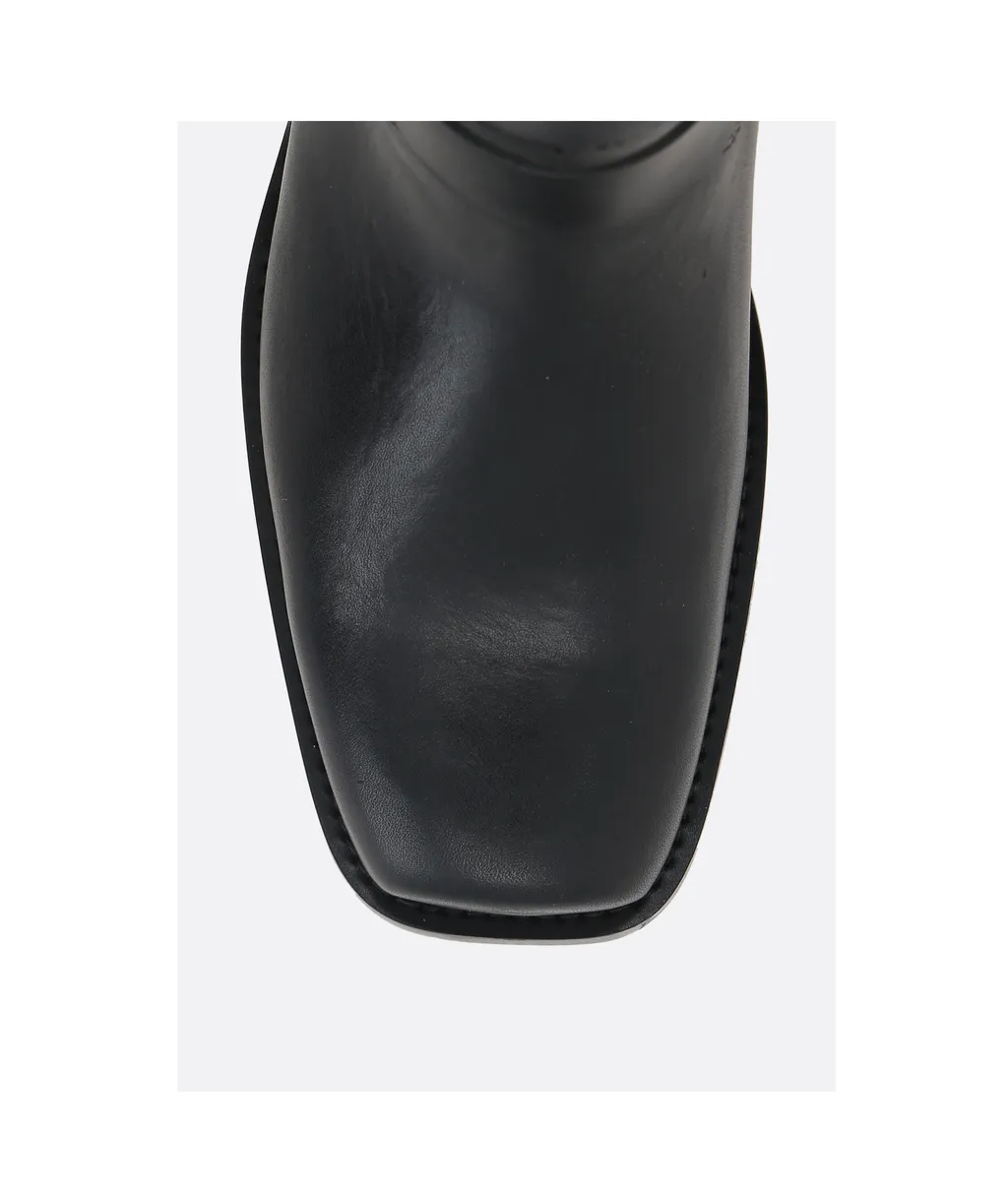 Paris Texas Square Toe Studded Ankle Boots