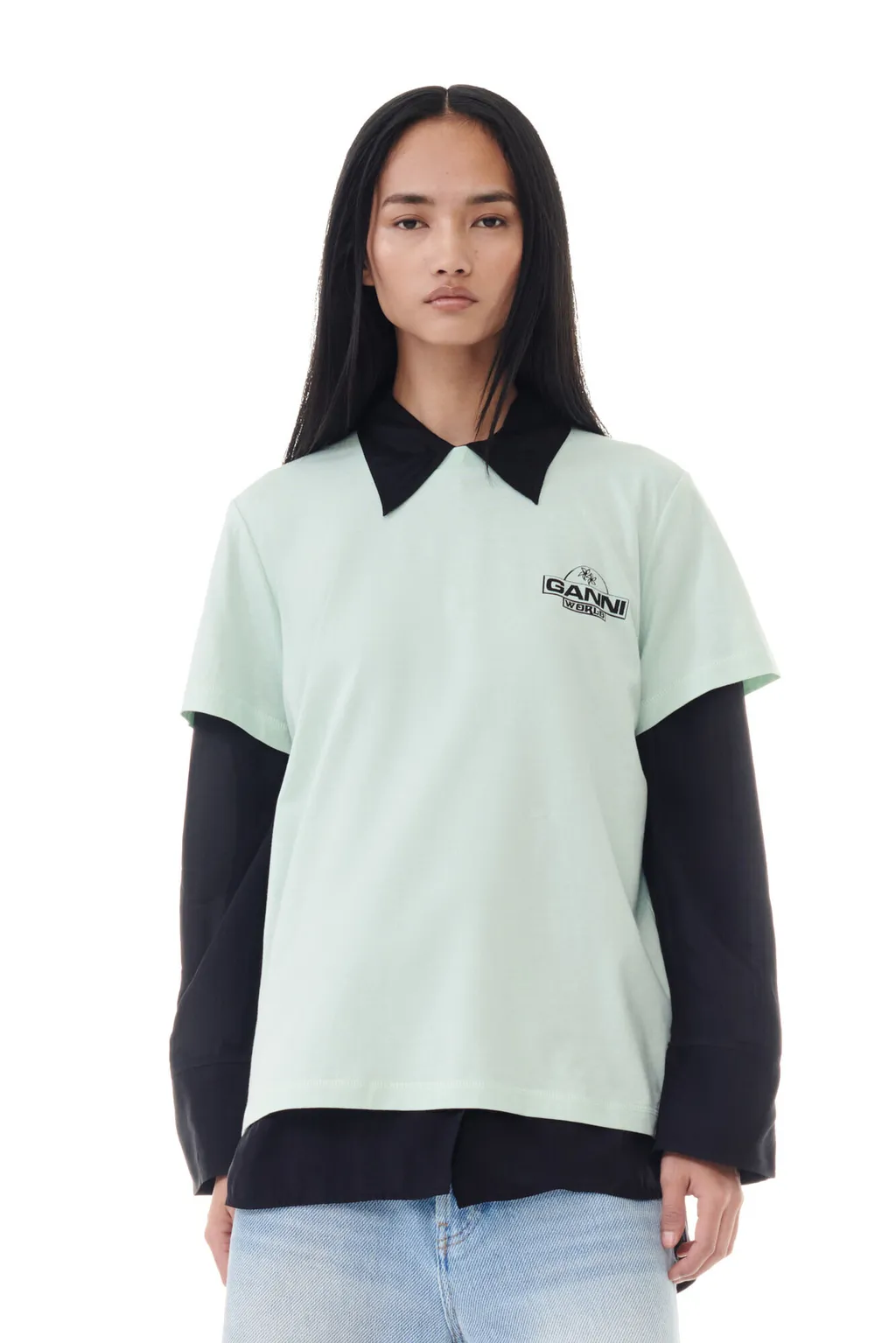 Ganni T-Shirt With Logo