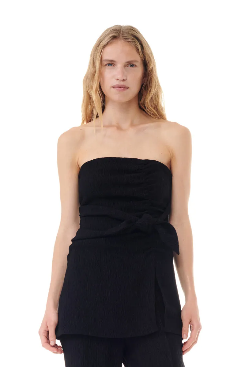 Ganni Stretch Strapless Top