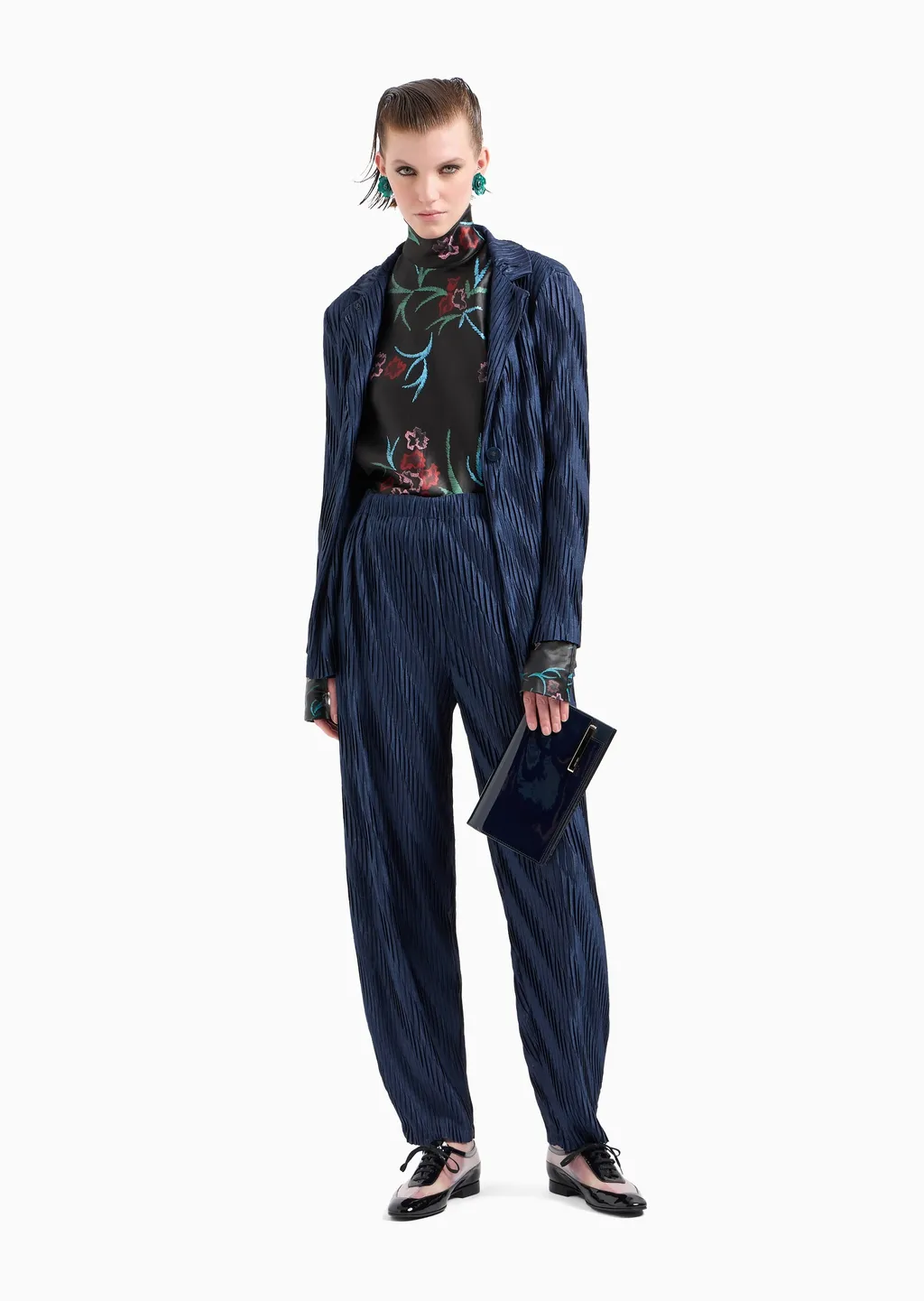Giorgio Armani Asv Pleated Jersey Trousers