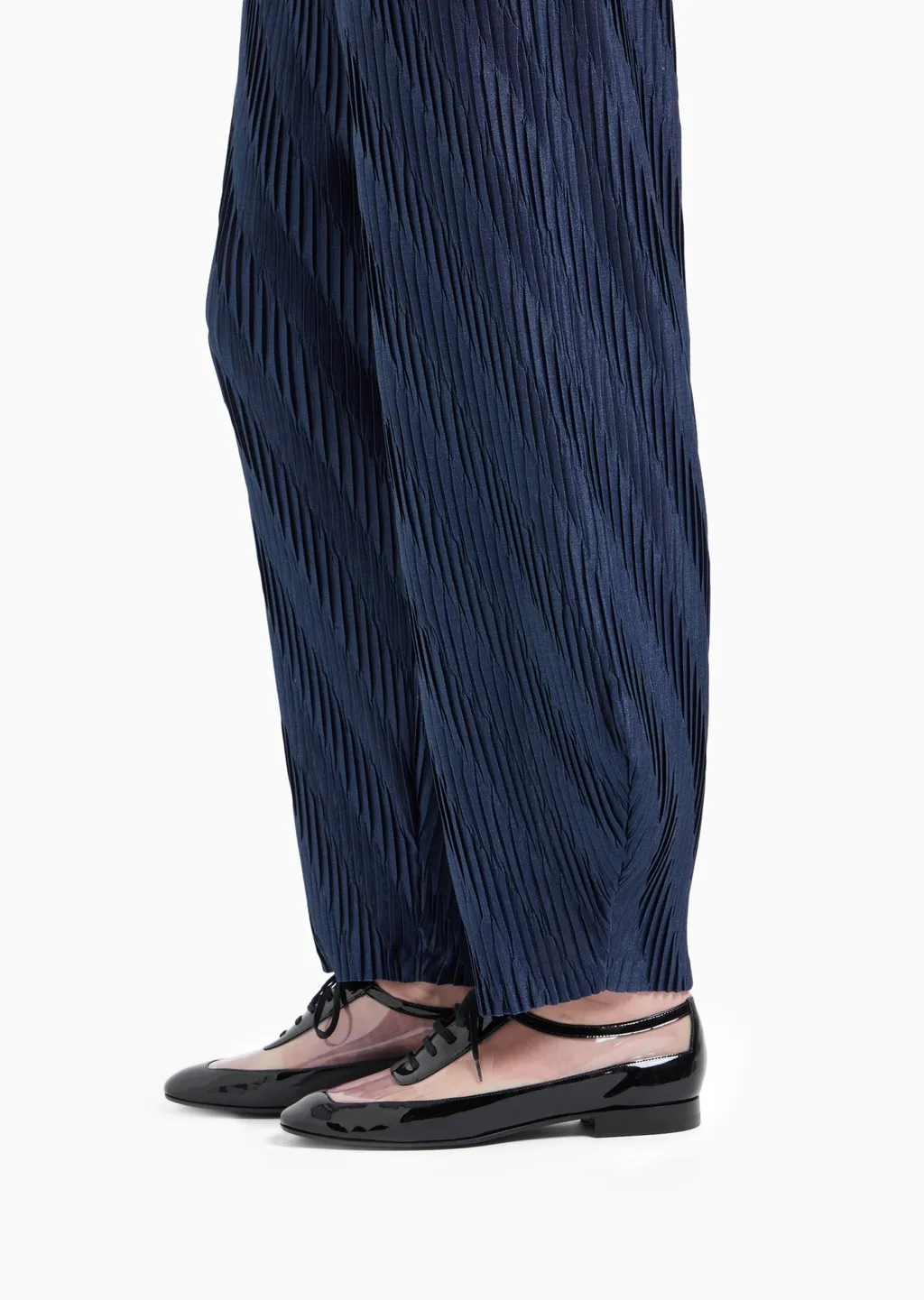 Giorgio Armani Asv Pleated Jersey Trousers