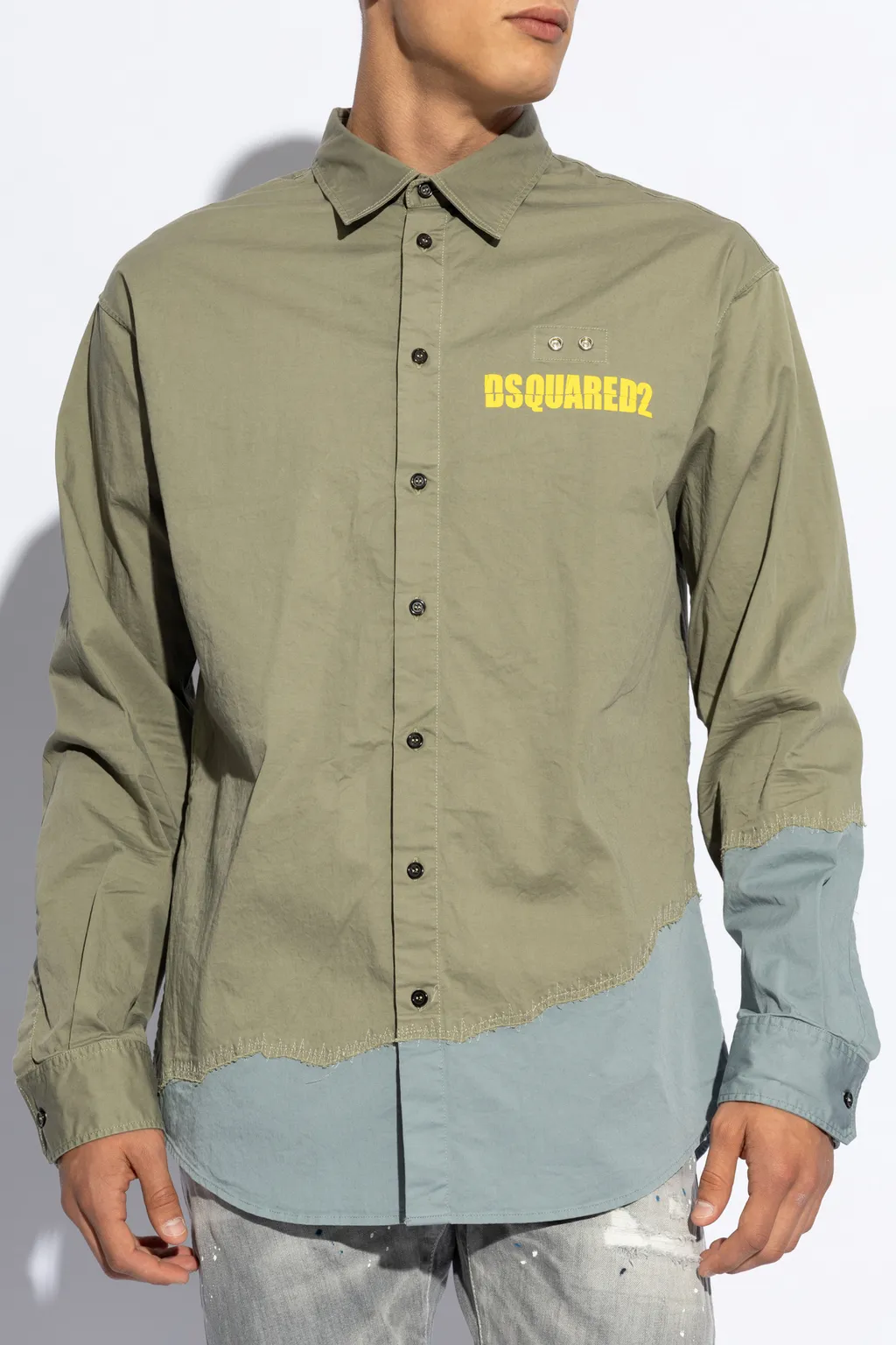 Dsquared2 Logo Printed Long Sleeved Shirt